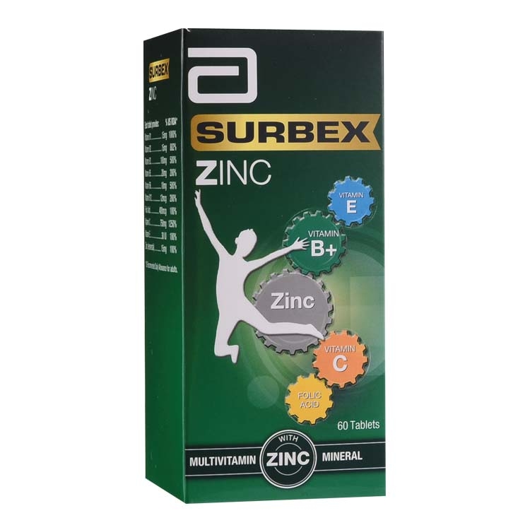 SURBEX ZINC B-PLUS 60'S