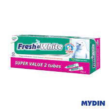 Fresh & White Fresh Cool Mint Toothpaste 225gX2