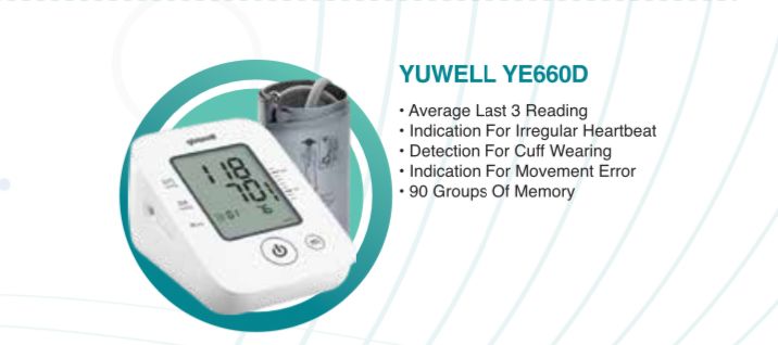 YUWELL ELETRONIC BLOOD PRESSURE MONITOR