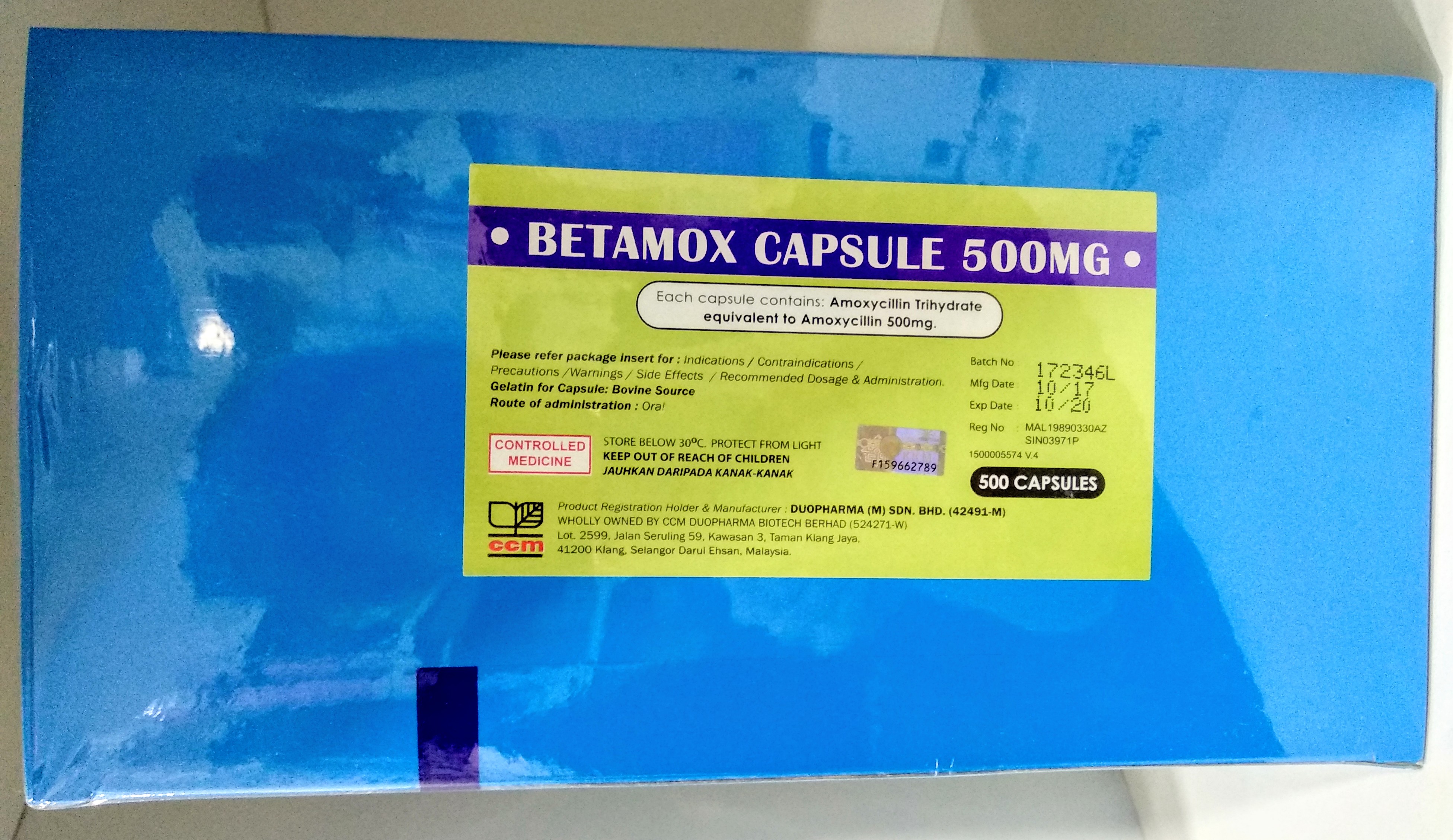 BETAMOX 500MG