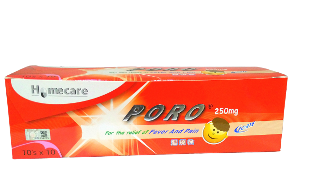PORO 250MG SUPPOSITORY