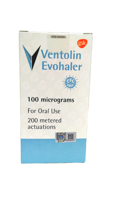 VENTOLIN 100MCG EVOHALER