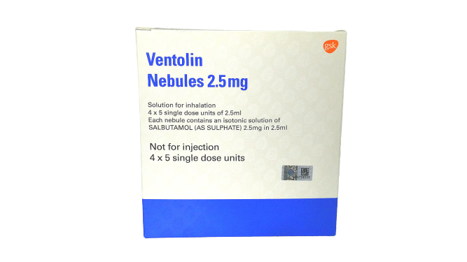 VENTOLIN 2.5MG NEBULES