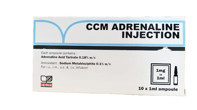 ADRENALINE 1MG/ML INJECTION