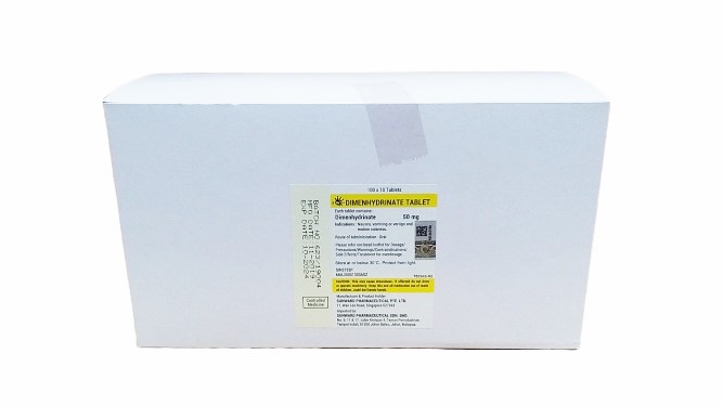 DIMENHYDRINATE 50MG 