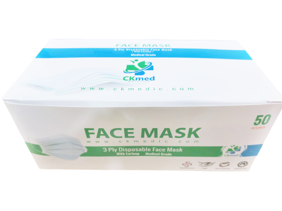 DISPOSABLE FACE MASK 3PLY 50'S(F)