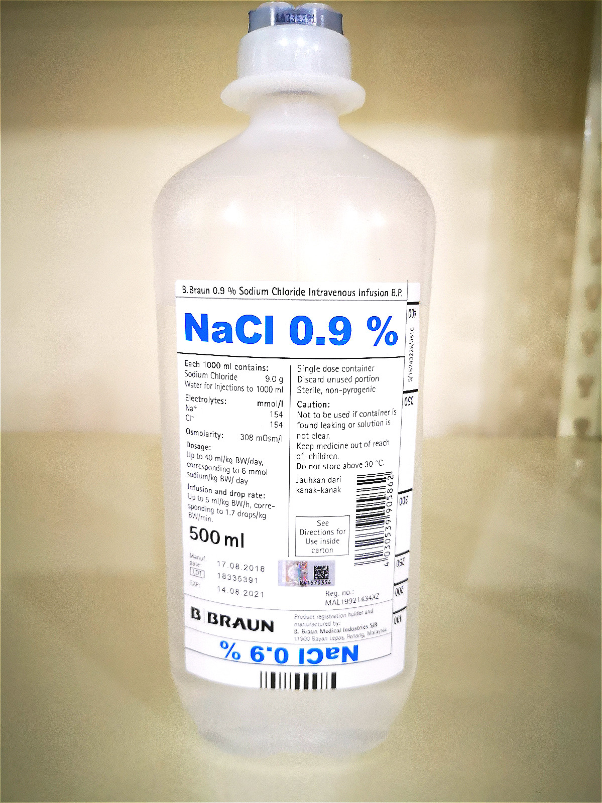 NORMAL SALINE DRIP 500ML