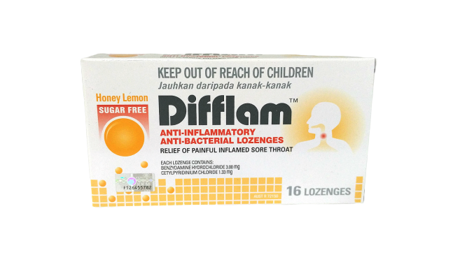 DIFFLAM LOZENGE 16'S